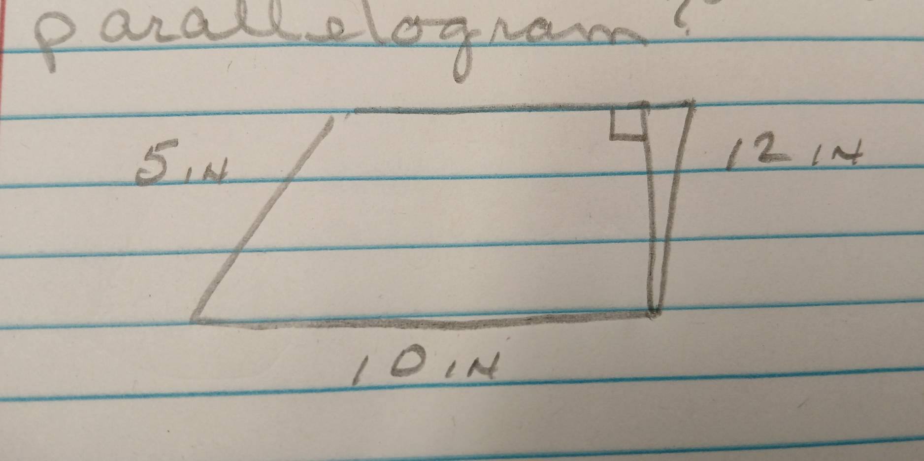 parallelogram!
12 IA