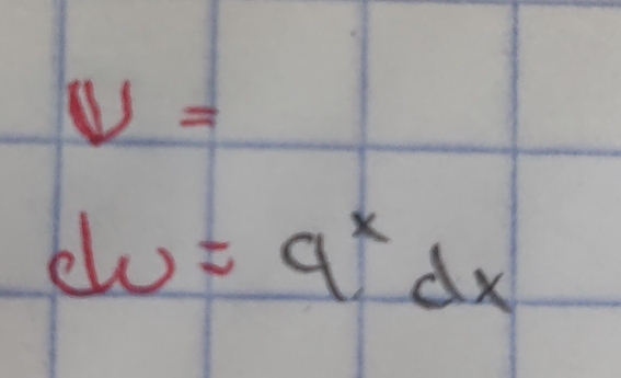 v=
du=9^xdx