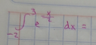 beginbmatrix ∈t _-2endarray e^(frac x)- x/2 |dx|=