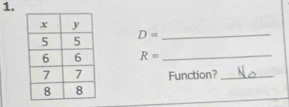 D= _
R= _ 
Function?_