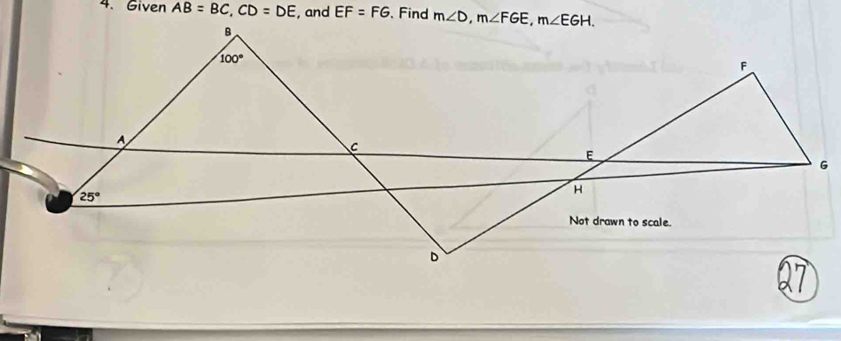 Given AB=BC,CD=DE , and EF=FG