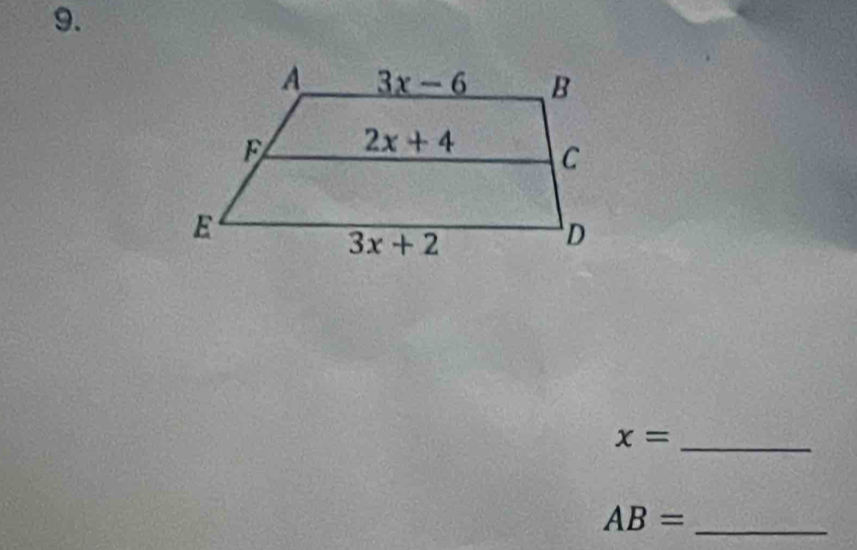 x= _
AB= _