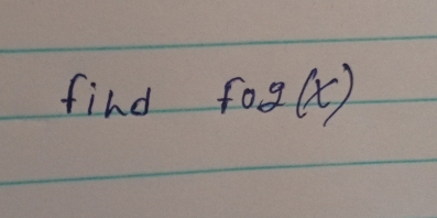 find fog(x)