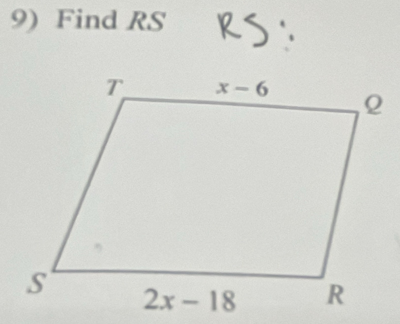 Find RS RS∵