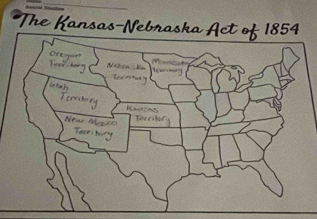 Sociol Studles 
The Kansas-Nebr