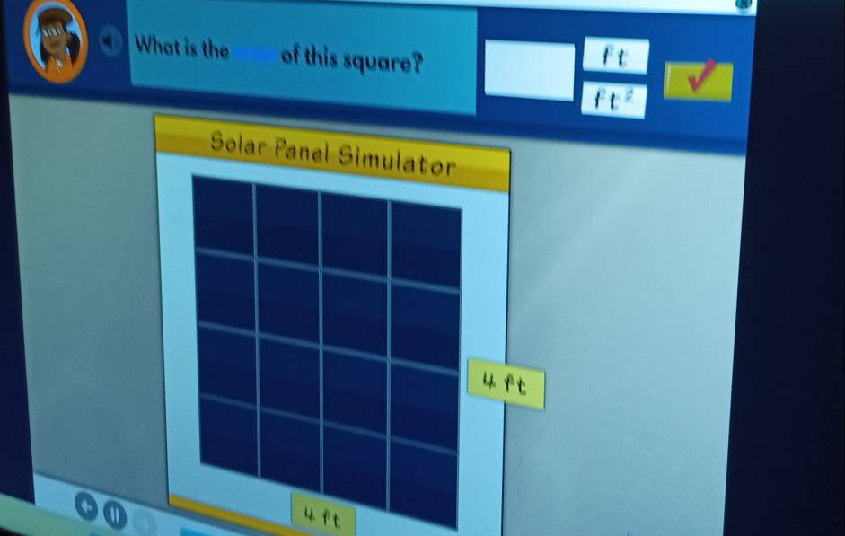 What is the of this square?
f t