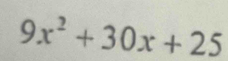 9x^2+30x+25