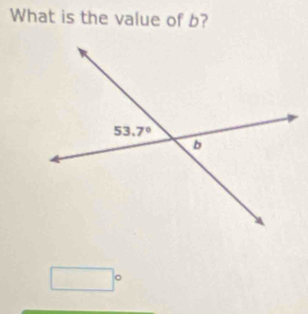 What is the value of b?
^circ 