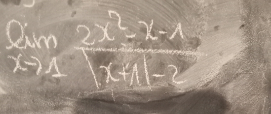 limlimits _xto 1 (2x^2-x-1)/x+11-2 