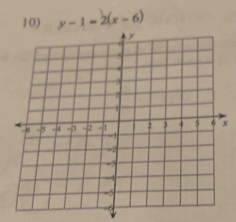 y-1=2(x-6)