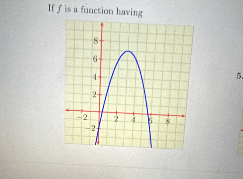 If f is a function having
5.