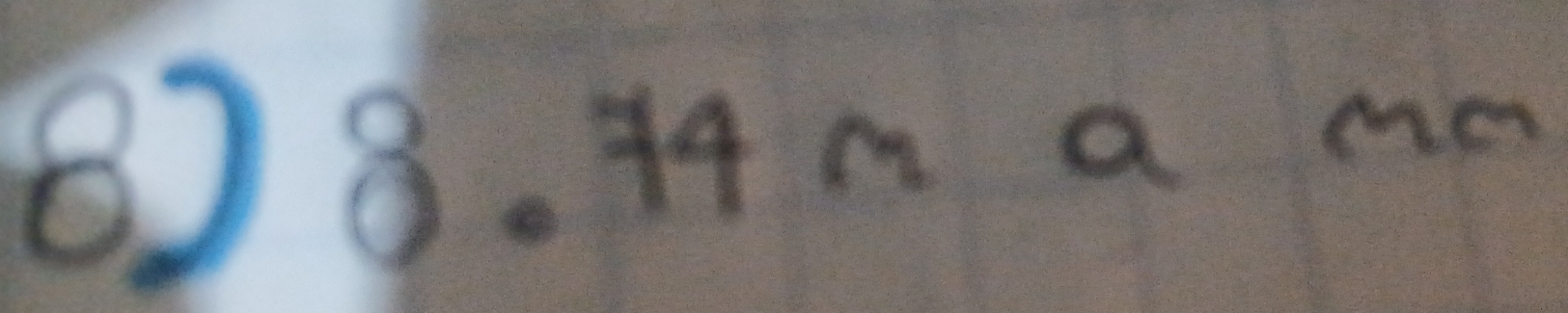 ⑧) 8. 14n a me