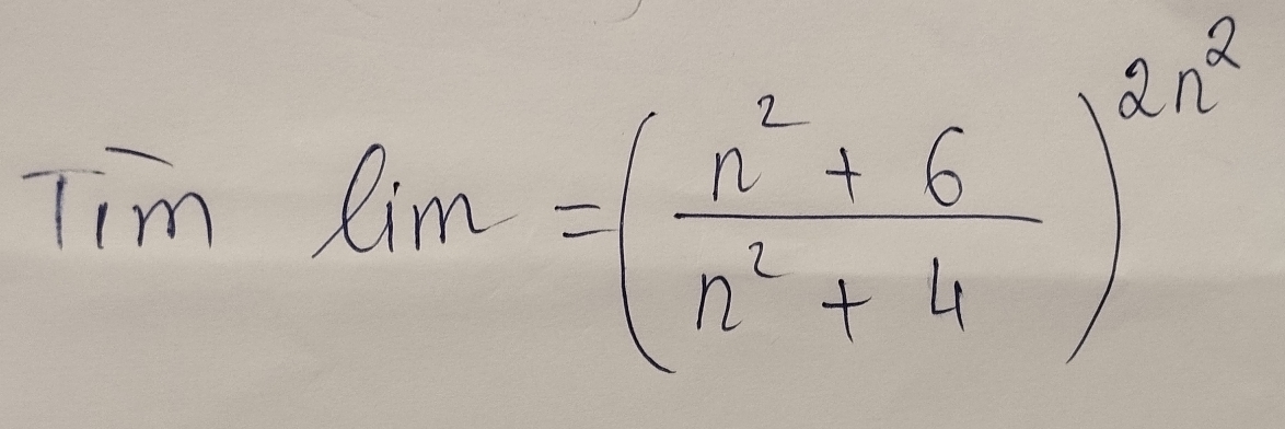 7imlim=( (n^2+6)/n^2+4 )^2n^2