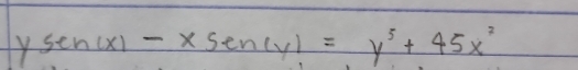 sec (x)-xsec (y)=y^5+45x^2