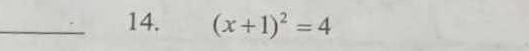 (x+1)^2=4