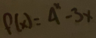 f(x)=4^x-3x