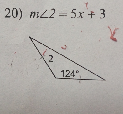 m∠ 2=5x+3