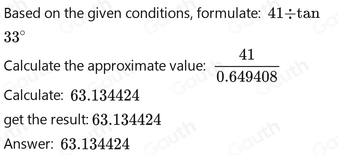 Solved: A building is 41 m high. Given that the angle of depression of ...