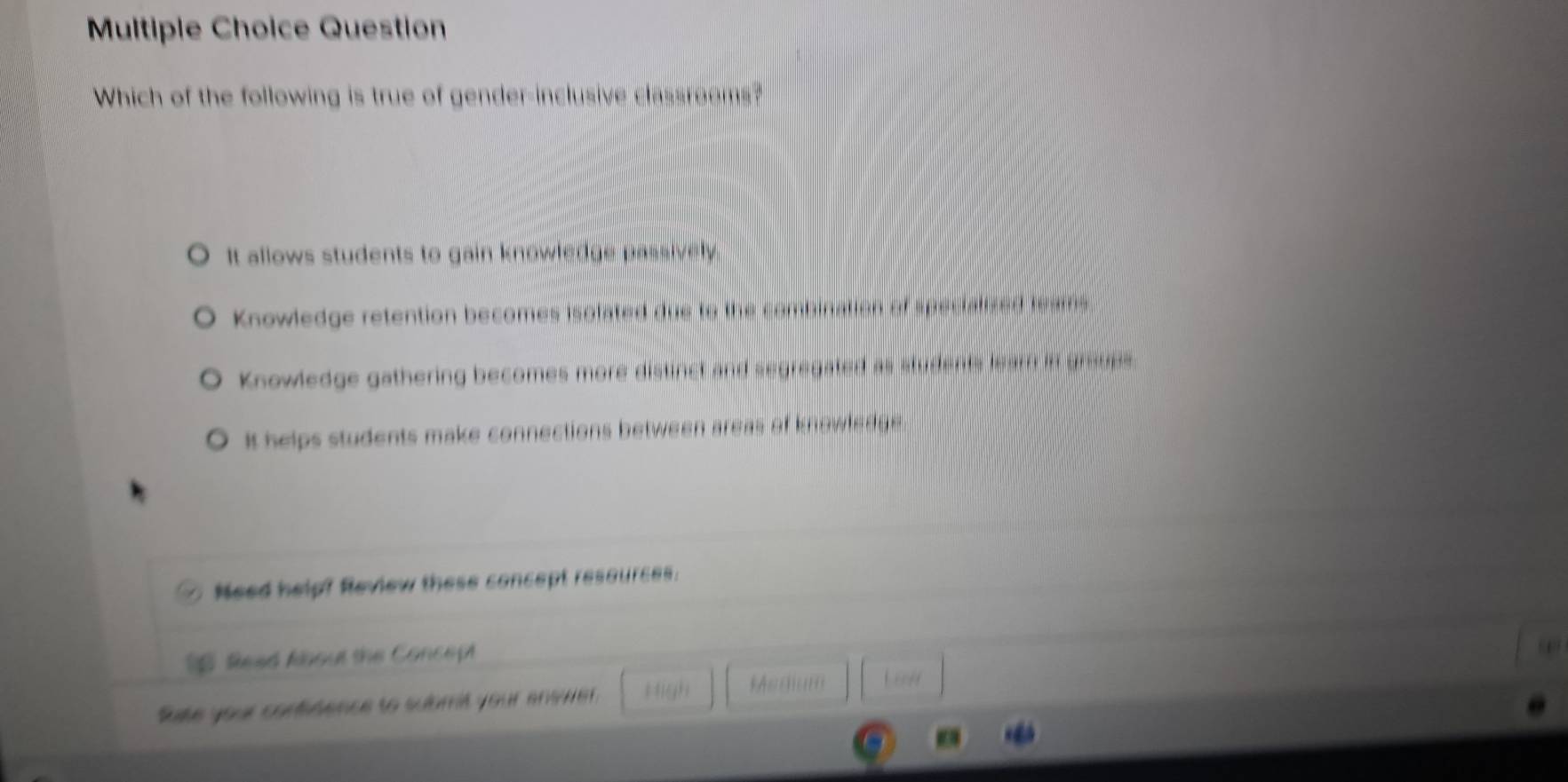 Solved: Question Which of the following is true of gender-inclusive ...