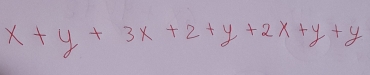 x+y+3 x+2+y+2 x+y+y