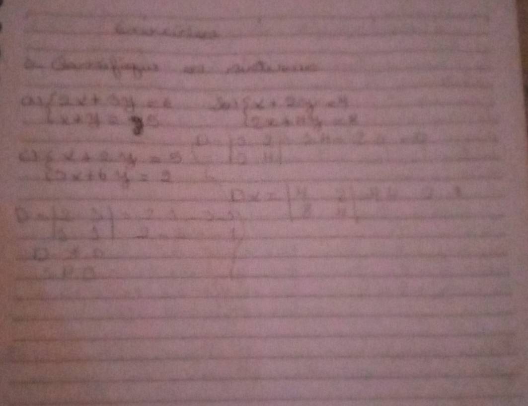 beginarrayl 2x+3y=6 x+y=35endarray.
beginarrayl x+20y=4 2x+11y=8endarray.
beginarrayl x+2y=5 3x+6y=2endarray.  3/2 : 2/4 : 3/5 
6sqrt(2)
=| 2/5 - 3/5 |=| 2/5 - 1/5 -3-
1.2-0.8=