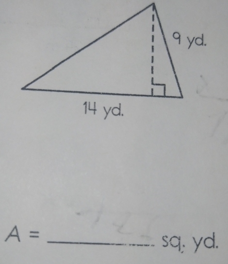 A=
sq, yd.