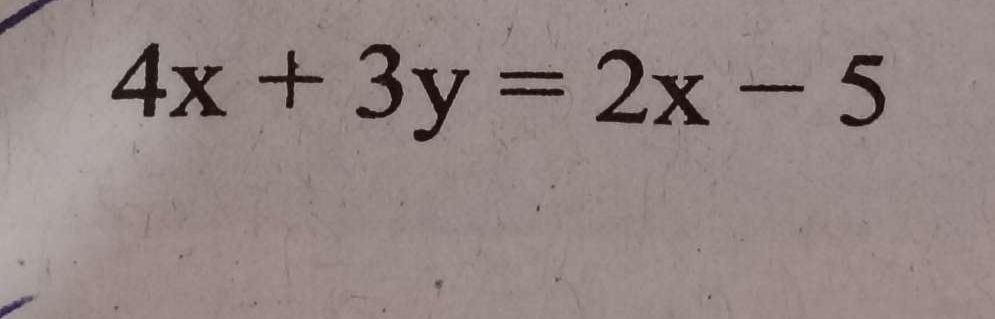 4x+3y=2x-5