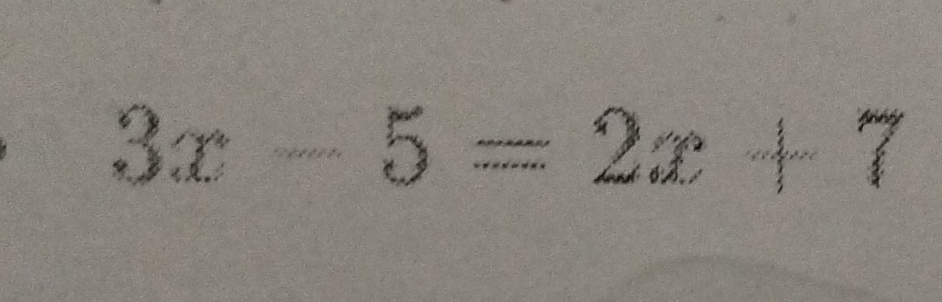 3x-5=2x+7