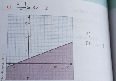  (x-1)/3 ≥ 3y-2
P( 1 
P(,)
5