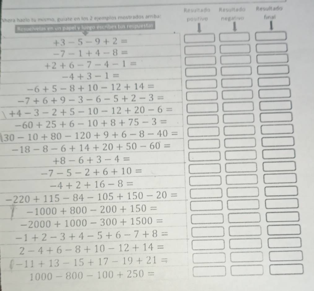 Resultado Resultado Resultado
Ahora