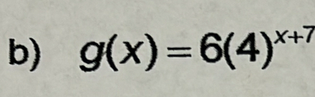 g(x)=6(4)^x+7