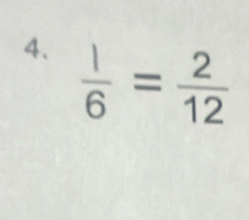  1/6 = 2/12 