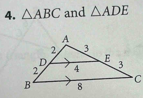 △ ABC and △ ADE