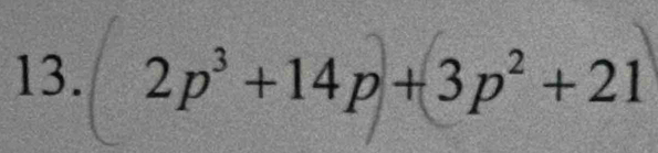 2p³+14p+3p²+21