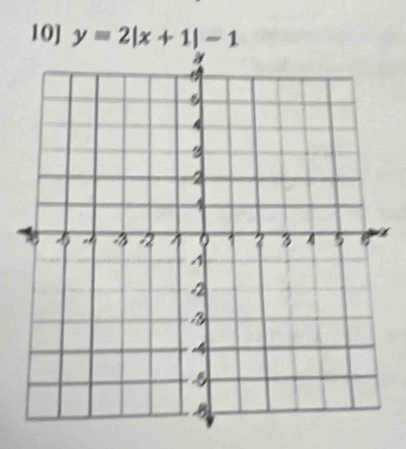 10] y=2|x+1|-1