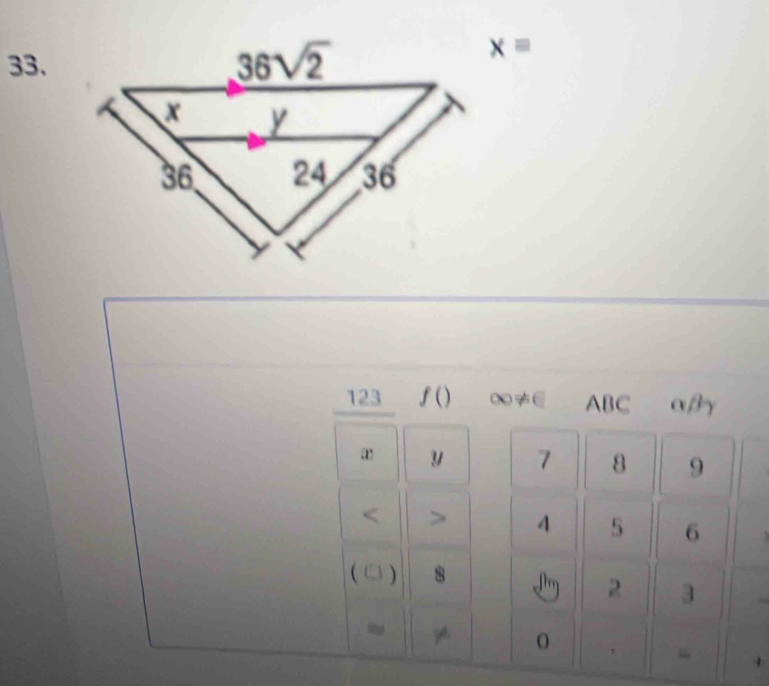 xequiv
123 f() ∞≠∈ ABC αβγ
a
7 8 9
<
4 5 6
( ) 8
2 3
O 1