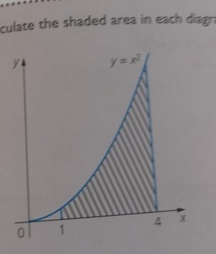 culate the shaded area in each diagn: