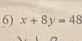 x+8y=48