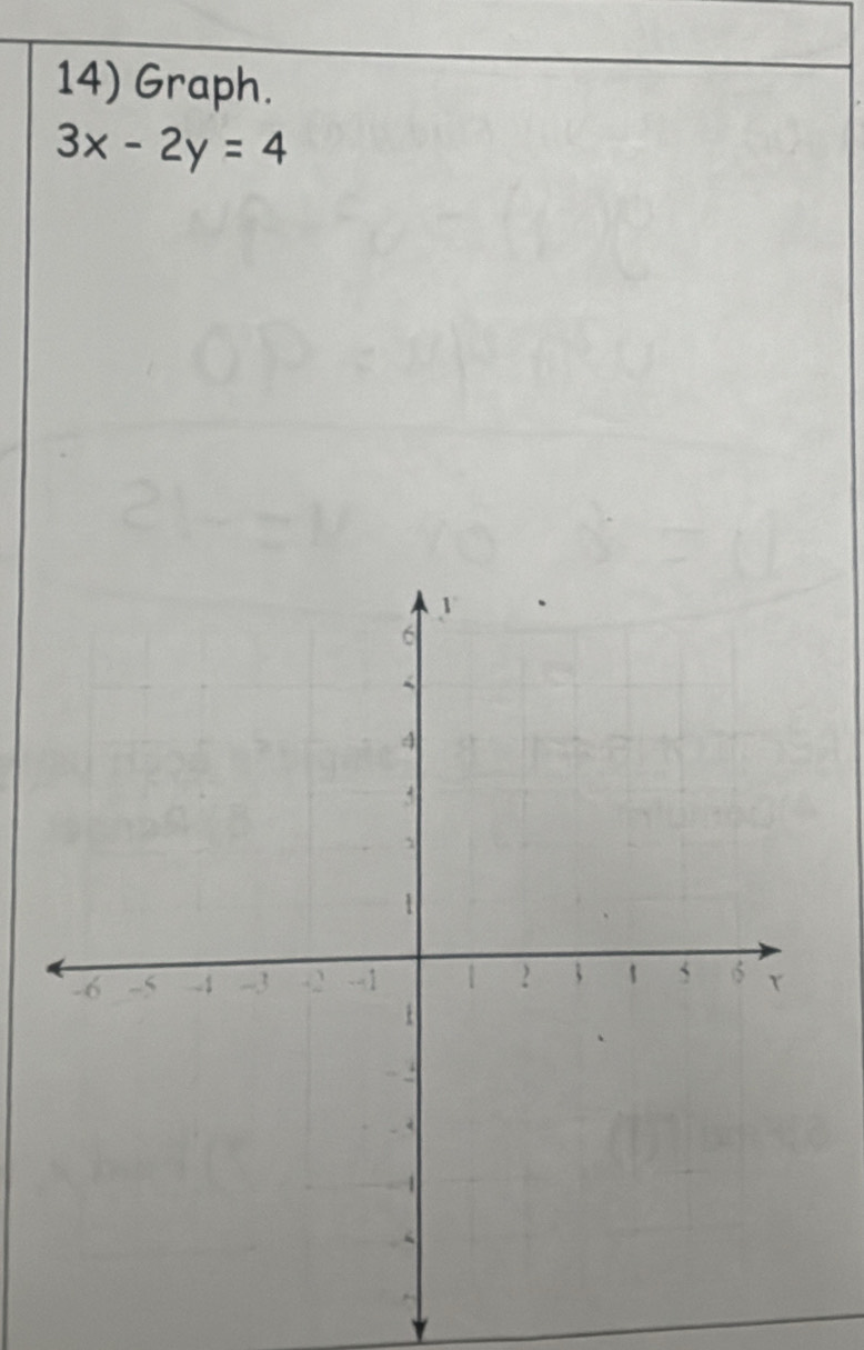 Graph.
3x-2y=4