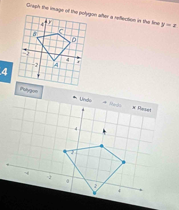 y=x. 
4 
Polygon