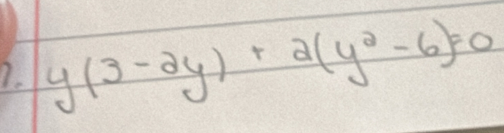 y(3-2y)+2(y^2-6)=0