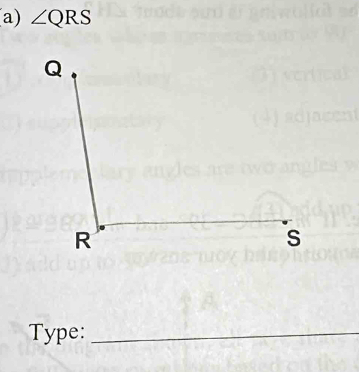 ∠ QRS
Type:_