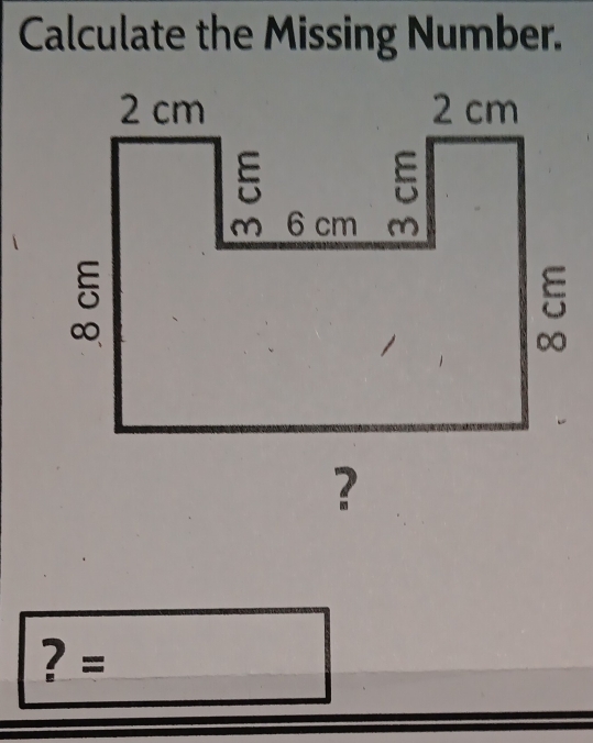 Calculate the Missing Number. 
? =