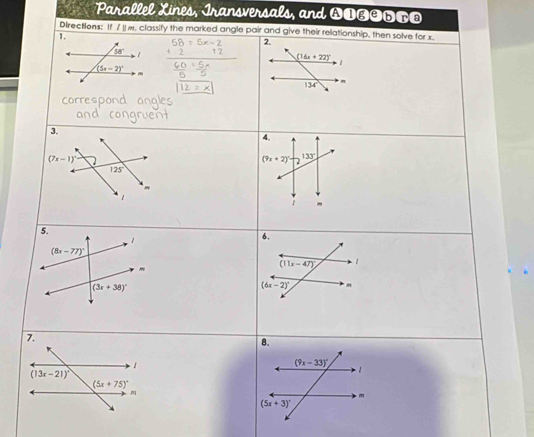 Parallel Xines, Iransversals, and A1ªªoñ=