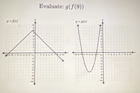 Evaluate: g(f(9))