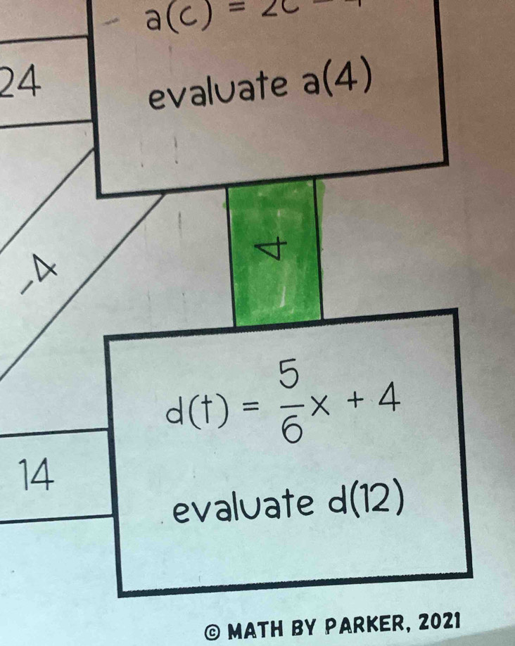 a(c)=2c-
24
_
1
MATH BY PARKER, 2021