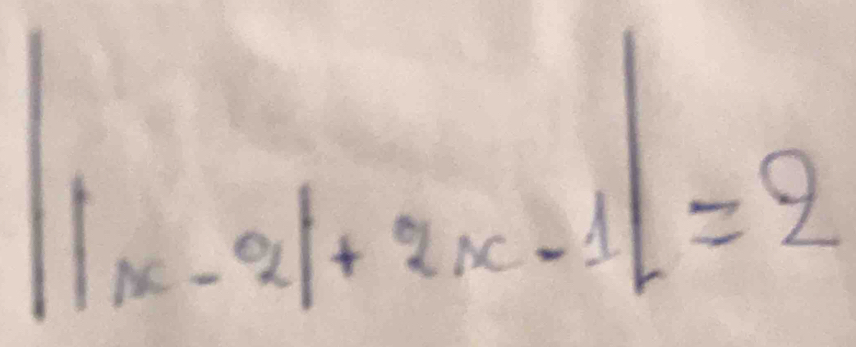 |x-2|+2x-1|=2