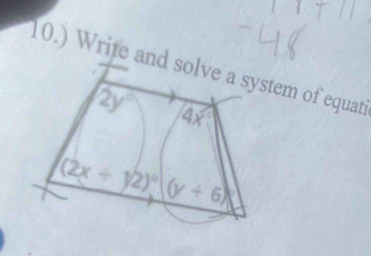 10.) Write antem of equati