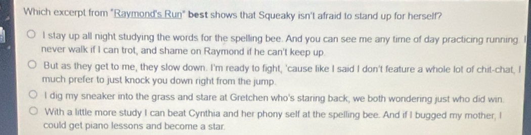 Solved: Which excerpt from 