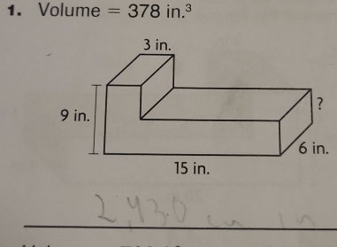 Volume =378in.^3
_